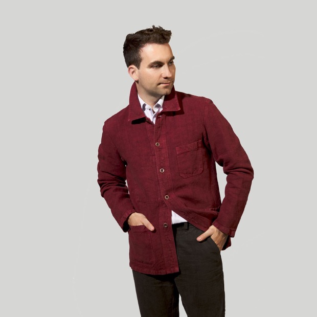 Veste courte de travail en lin Vétra