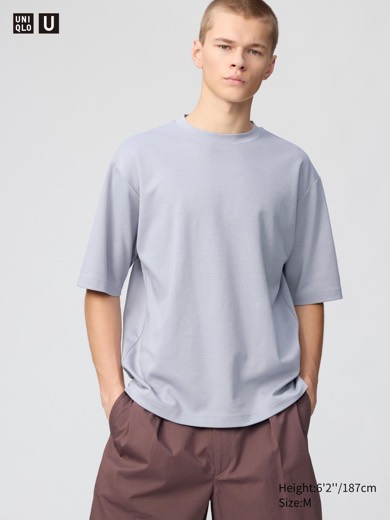 T-shirt oversize AIRism en coton Uniqlo